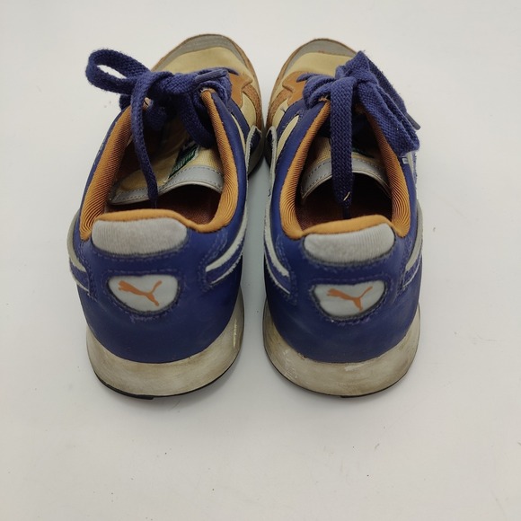 Puma Womens Retro Gorpcore RS 100 R-System Suede Sneakers 7.5 Blue Tan 342589-06 - Picture 11 of 16